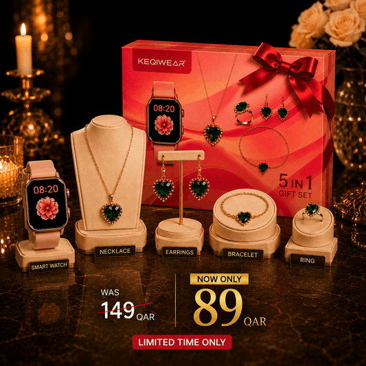 Luxury Women's Smart Watch 5-in-1 Gift Set