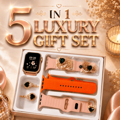 Luxury Women's Smart Watch 5-in-1 Gift Set