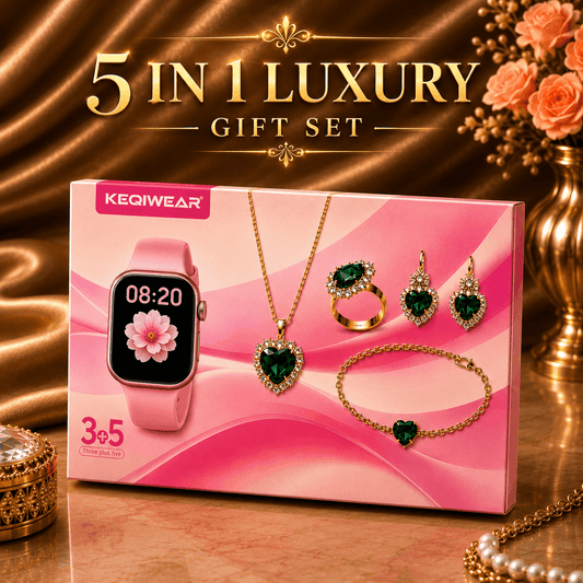 Luxury Women's Smart Watch 5-in-1 Gift Set